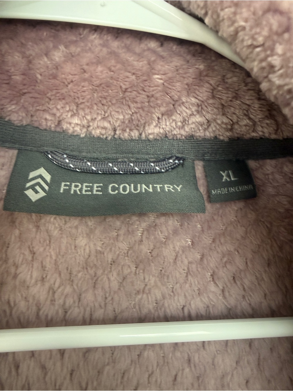 Free Country Women’s XL Plush Zip-Up Jacket in light purple - Picture 2 of 5